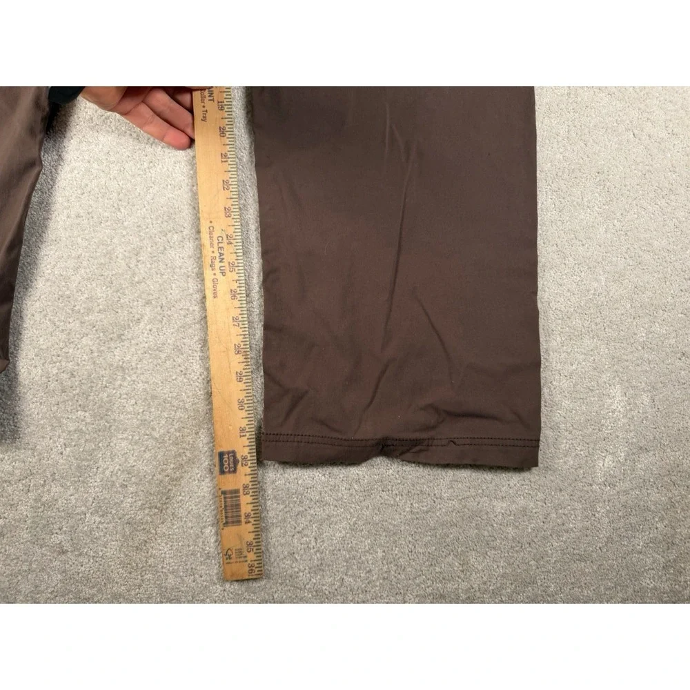 prAna Mens Slim Fit Pants Sz 40x34 UPF 50+ Brown Zion Hiking Moisture-Wicking